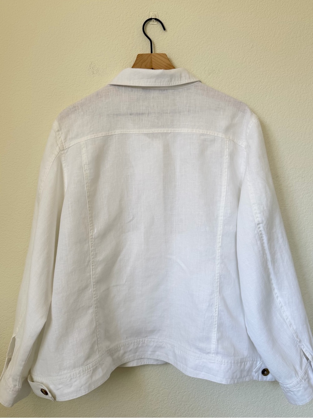 Coldwater Creek Journeys Lightweight Washable Linen Jacket 3X - Picture 10 of 11